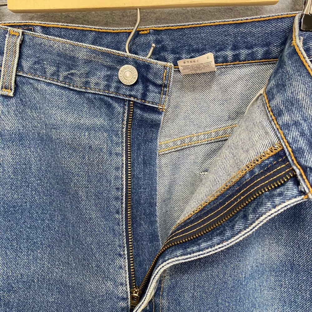 LEVIS 505 Men's 40x30 Regular Fit Straight Leg Classic Style Denim Blue Jeans - Picture 5 of 11